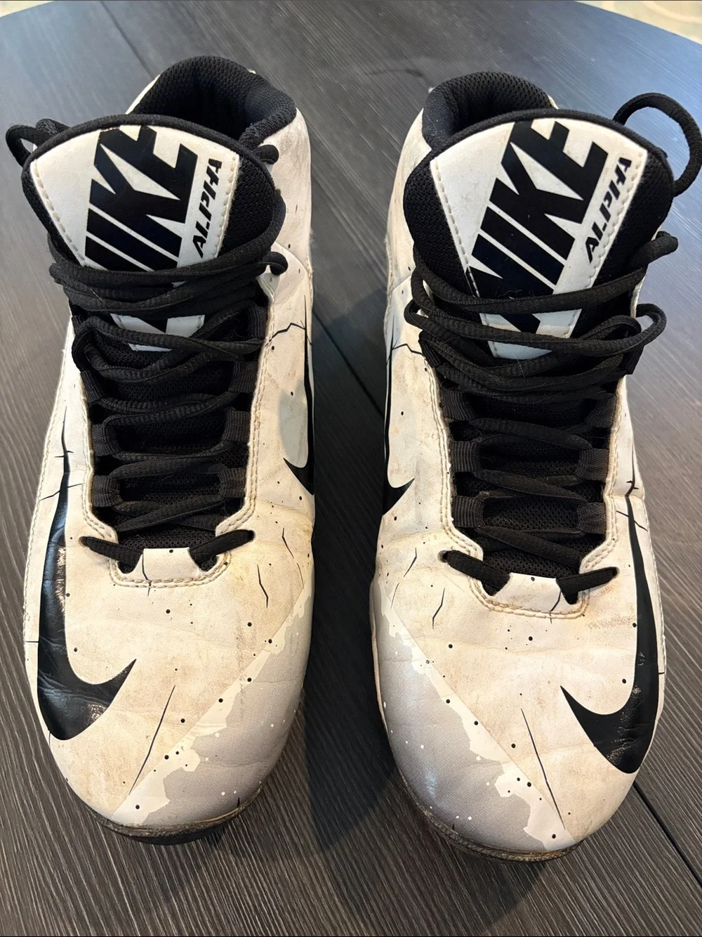 Nike Men’s White and Black Athletic football Cleats